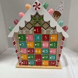Wooden Christmas Advent Calendar.